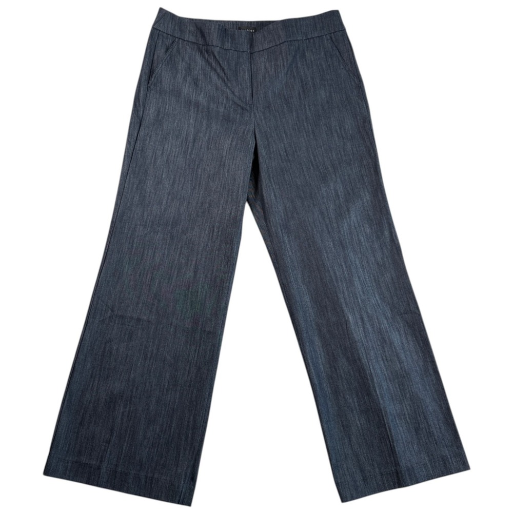 Talbots‎ Wide Leg Denim Greenwich Pants Plus Size 16 Quiet Luxury  Tailored
